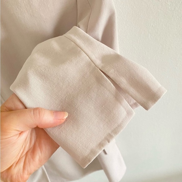 AKRIS Genaro double-breasted wool-blend blazer in clay Sz 4 - Picture 13 of 16